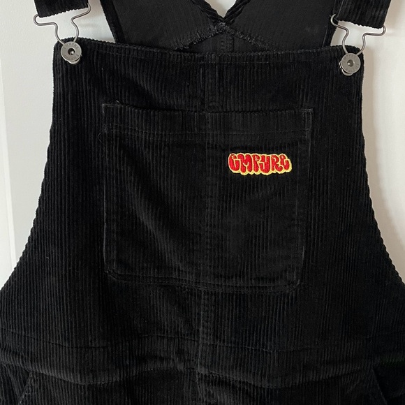 Like New | Black Corduroy Bib Overalls, Loose Fit - Picture 10 of 15
